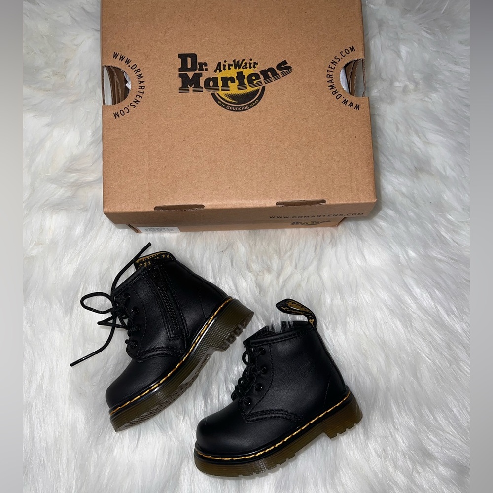 Black Infant Dr Martens Boot